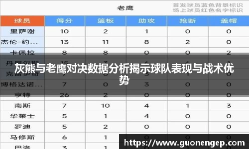 灰熊与老鹰对决数据分析揭示球队表现与战术优势